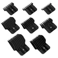 4 Pack Clipper Guards, 1/16", 1/8", 1/4", 3/8", Black Q47185