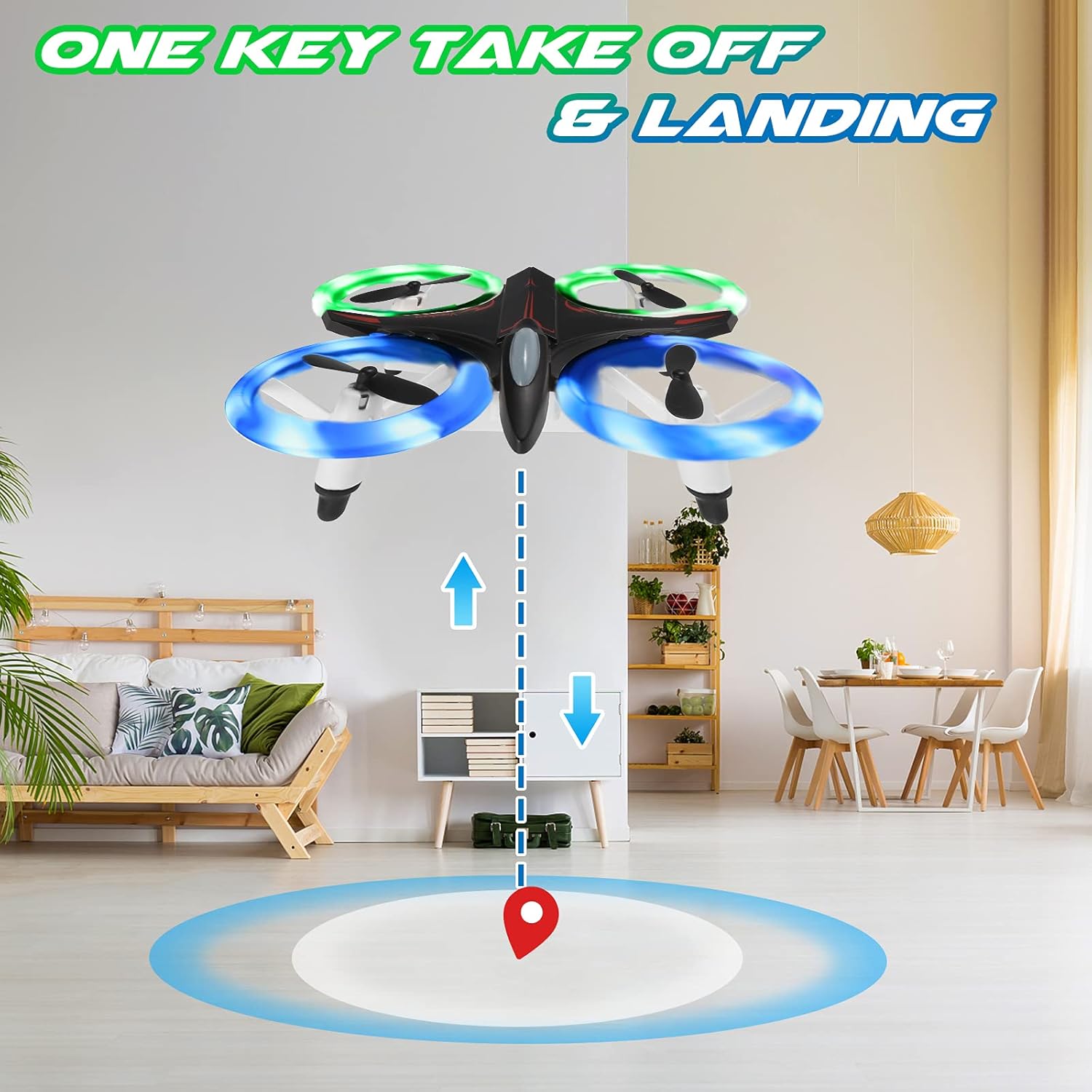 Mini LED RC Quadcopter Drone J2103