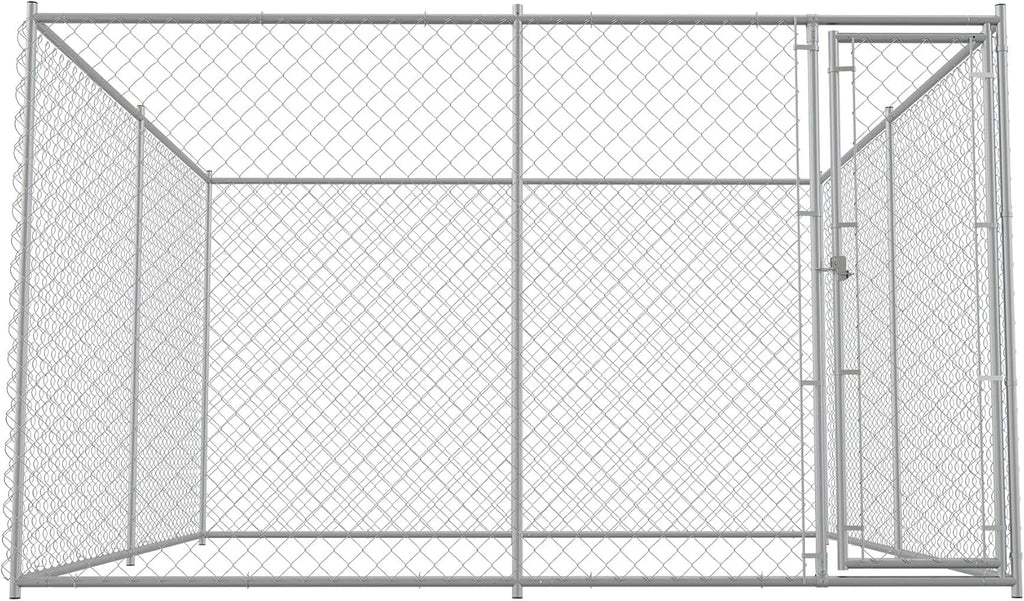 Large Dog Kennel Outdoor Heavy Duty Galvanized Chain Link Metal Dog Pen Enclosure K29900