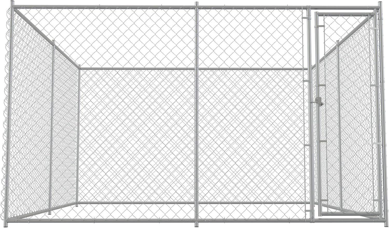 Large Dog Kennel Outdoor Heavy Duty Galvanized Chain Link Metal Dog Pen Enclosure K29900
