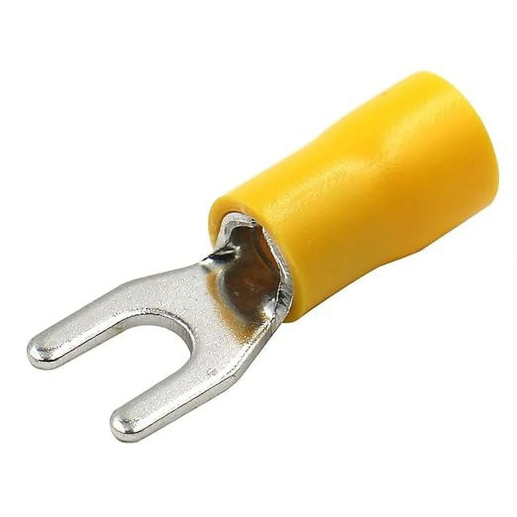 Insulated Fork Spade Wire Connector Electrical Crimp Terminal SV5.5-4 12-10 AWG Pack of 100 T771