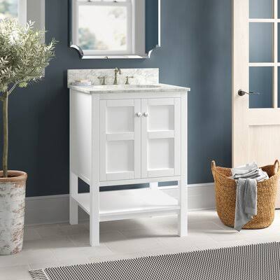 White Single Bathroom Vanity O9903