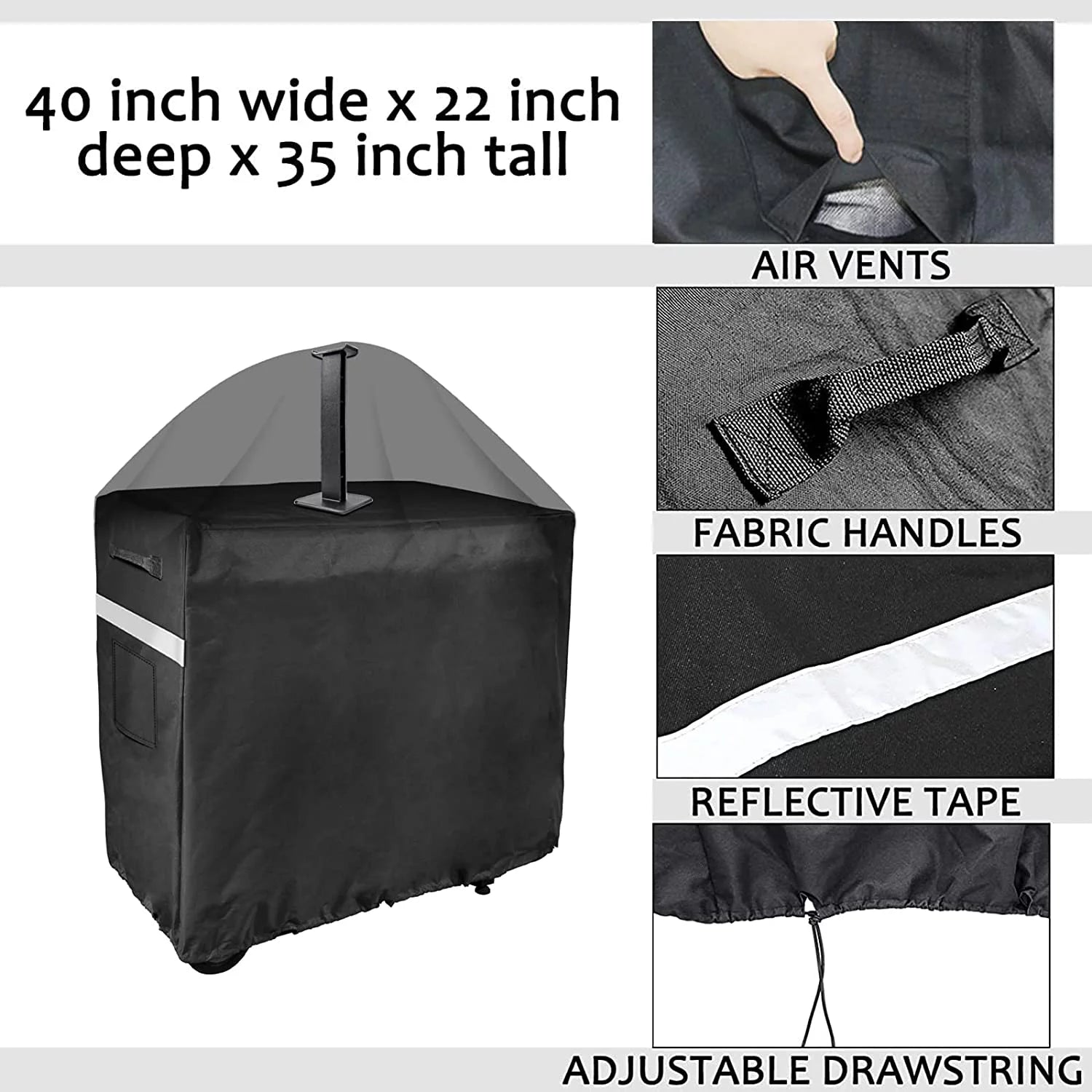 Grill Cover for Flat Top Grill and Griddle D833