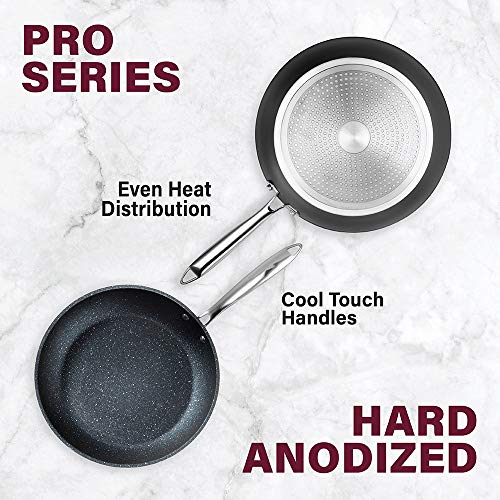 Hard Anodized Nonstick Frying Pan Set 10" & 11.5" Skillet Set Z838583