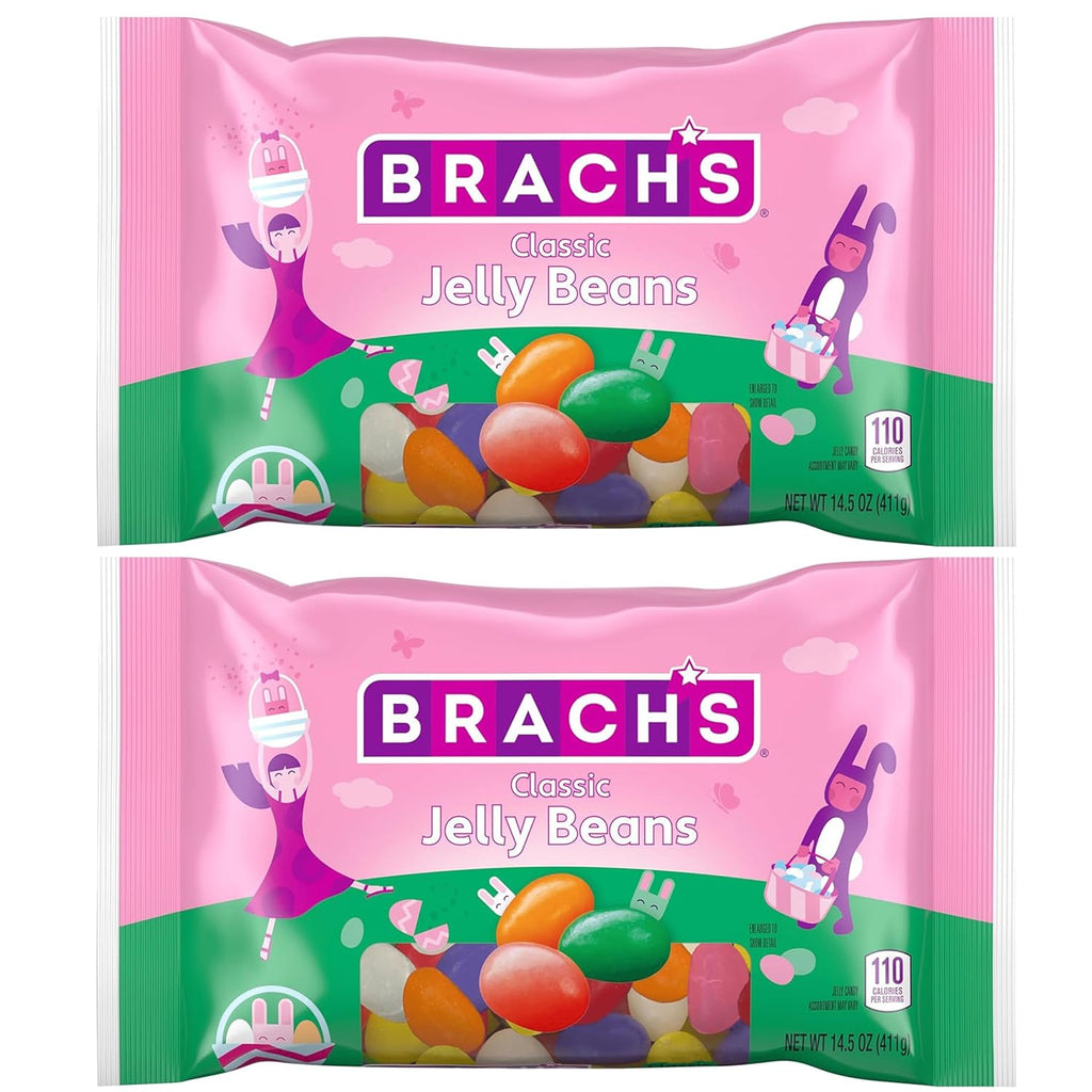 Assorted Fruit Flavors Jelly Beans, Pack of 2-14.5oz Bags V802644