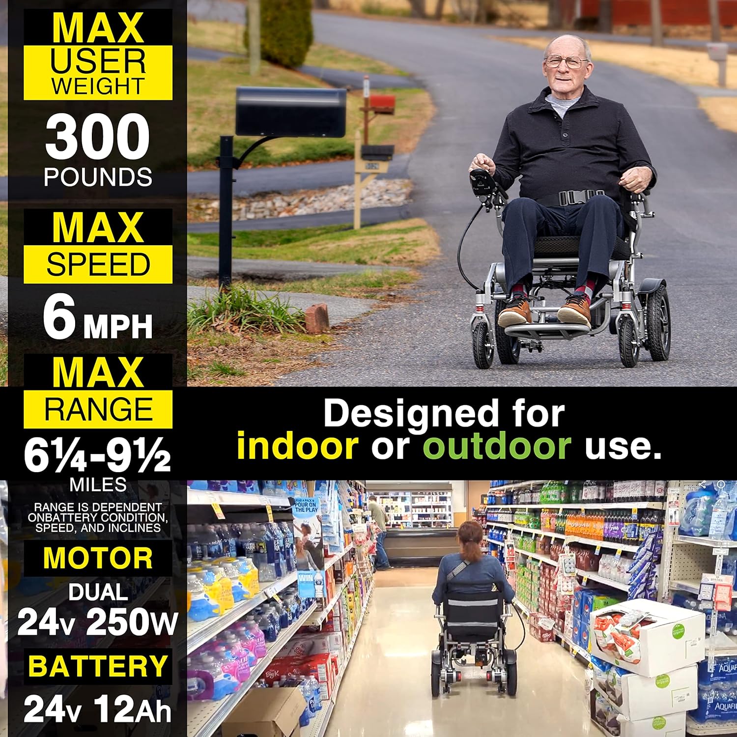 Gray Electric Wheelchair E97374