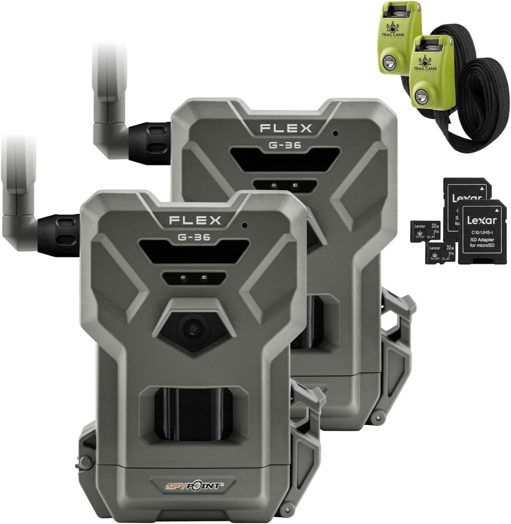 Twin Pack Cellular Trail Camera with 36MP Photos and 1080p Videos J24466