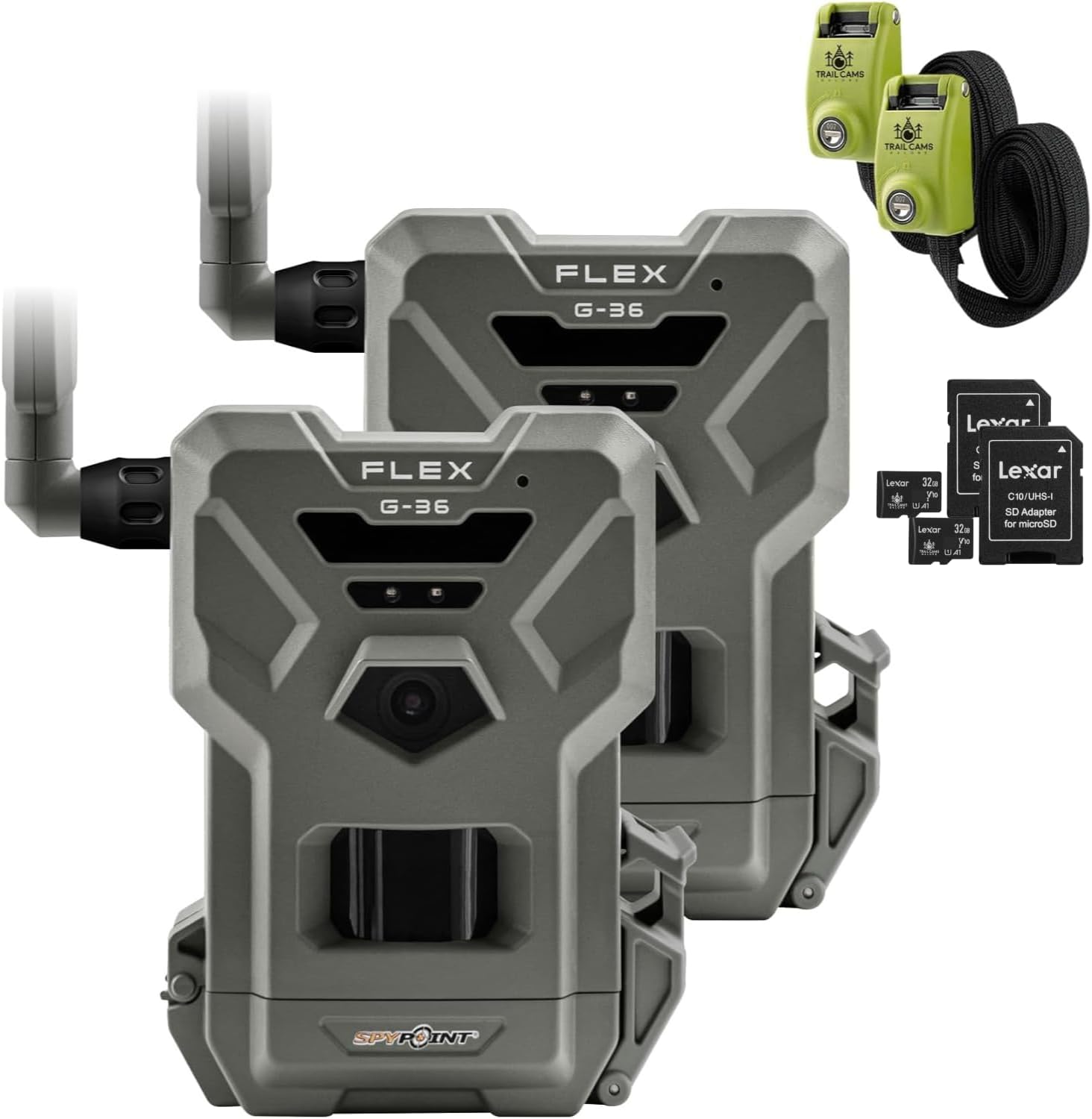 Twin Pack Cellular Trail Camera with 36MP Photos and 1080p Videos J24466