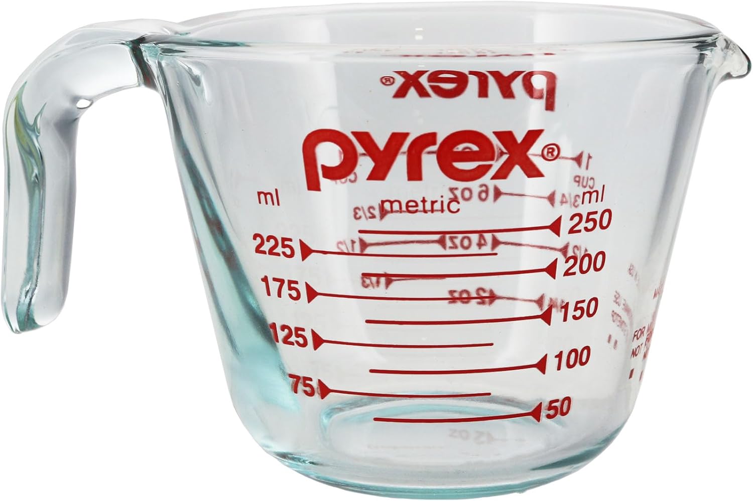 1-Cup Clear Measuring Cup with Red Measurements J65362
