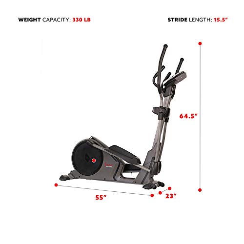Programmable 16 Electro-Magnetic Elliptical Cross Trainer Exercise Machine S836345