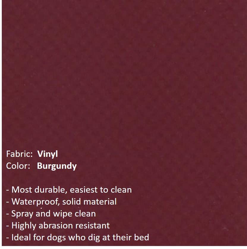 Walnut PVC Heavy Duty Vinyl Dog Bed 50" x 36" L758399