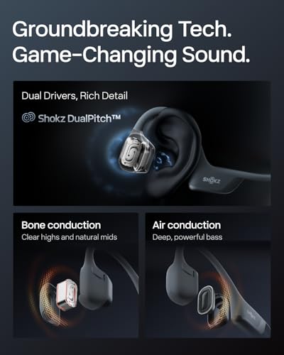 Open-Ear Bone Conduction Sport Headphones with Reflective Strip P3378