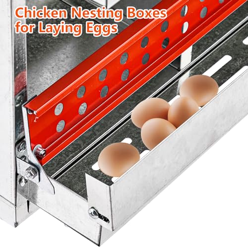 6 Compartment Metal Chicken Nesting Boxes S209