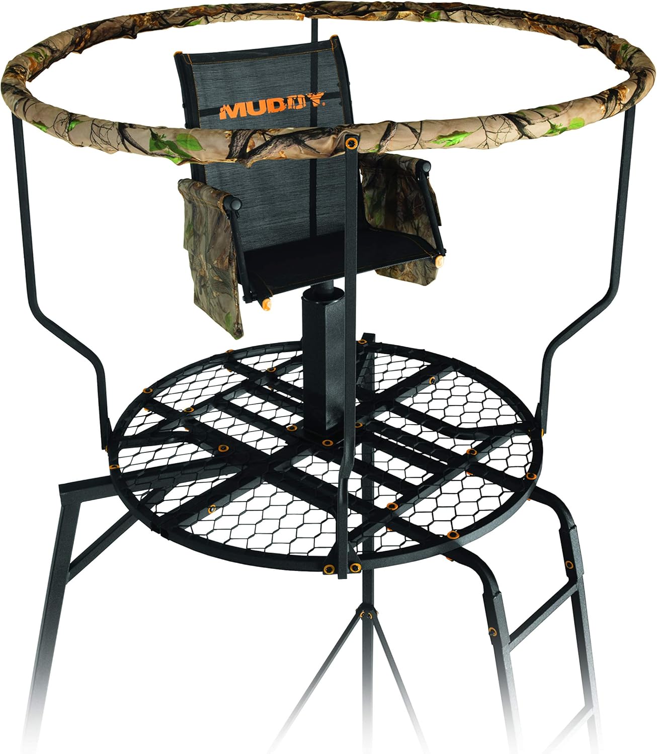 16 Foot Single Seater Foldable Outdoor Hunting Tripod Stand with 2 Detachable Gear Bags H74113