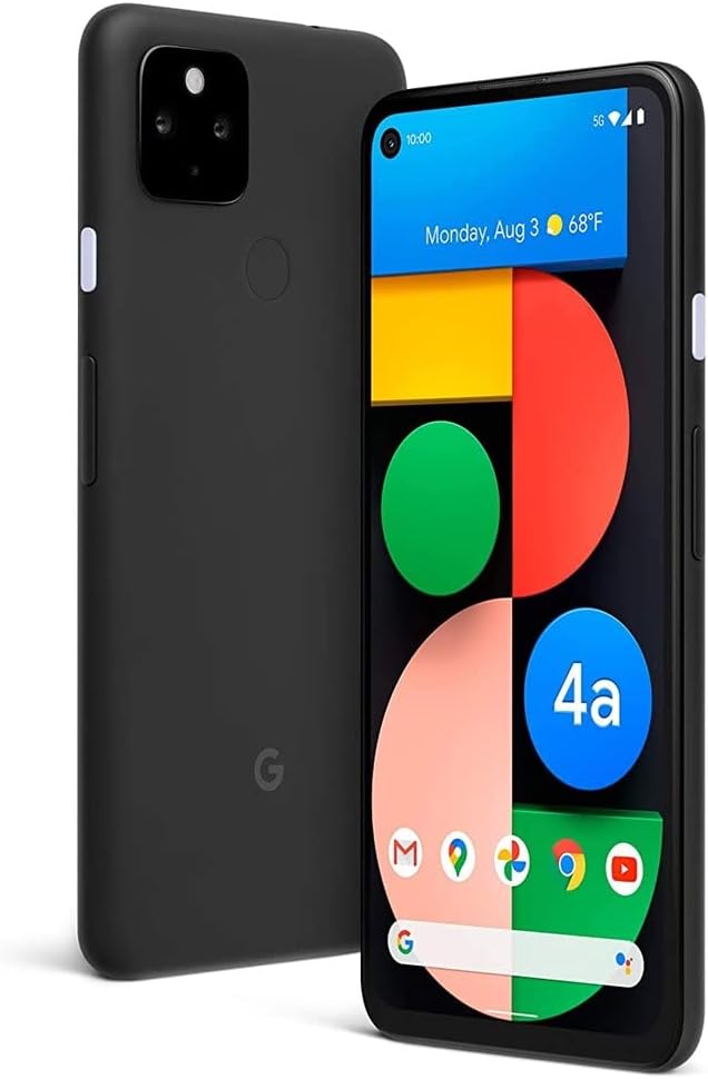 Pixel 4a with 5G 128GB 6GB 6.2" OLED 4K Dual Camera Unlocked Just Black V65333