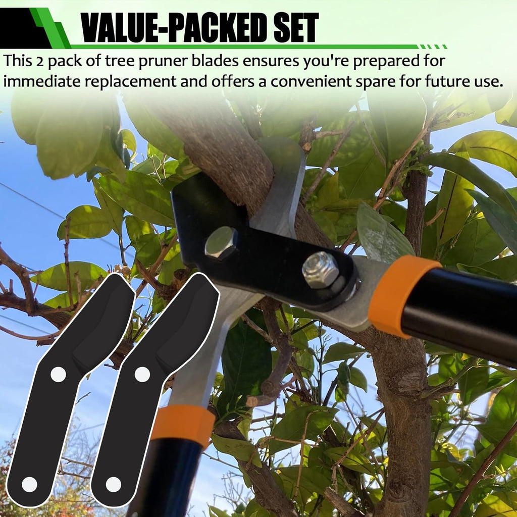 (2-Pack) Steel Replacement Blade for Loppers - Black I440