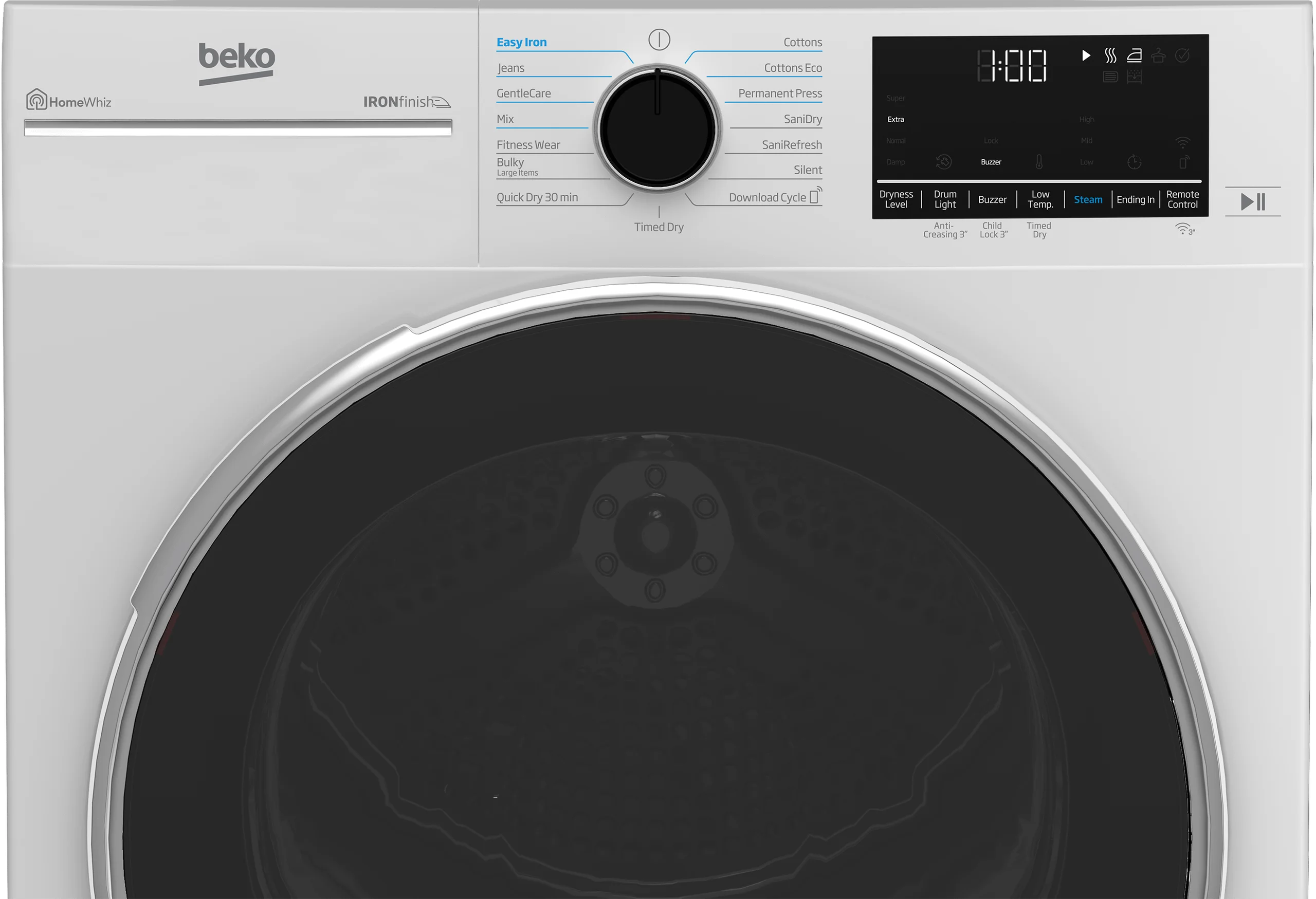 White Front Load Electric Dryer A818