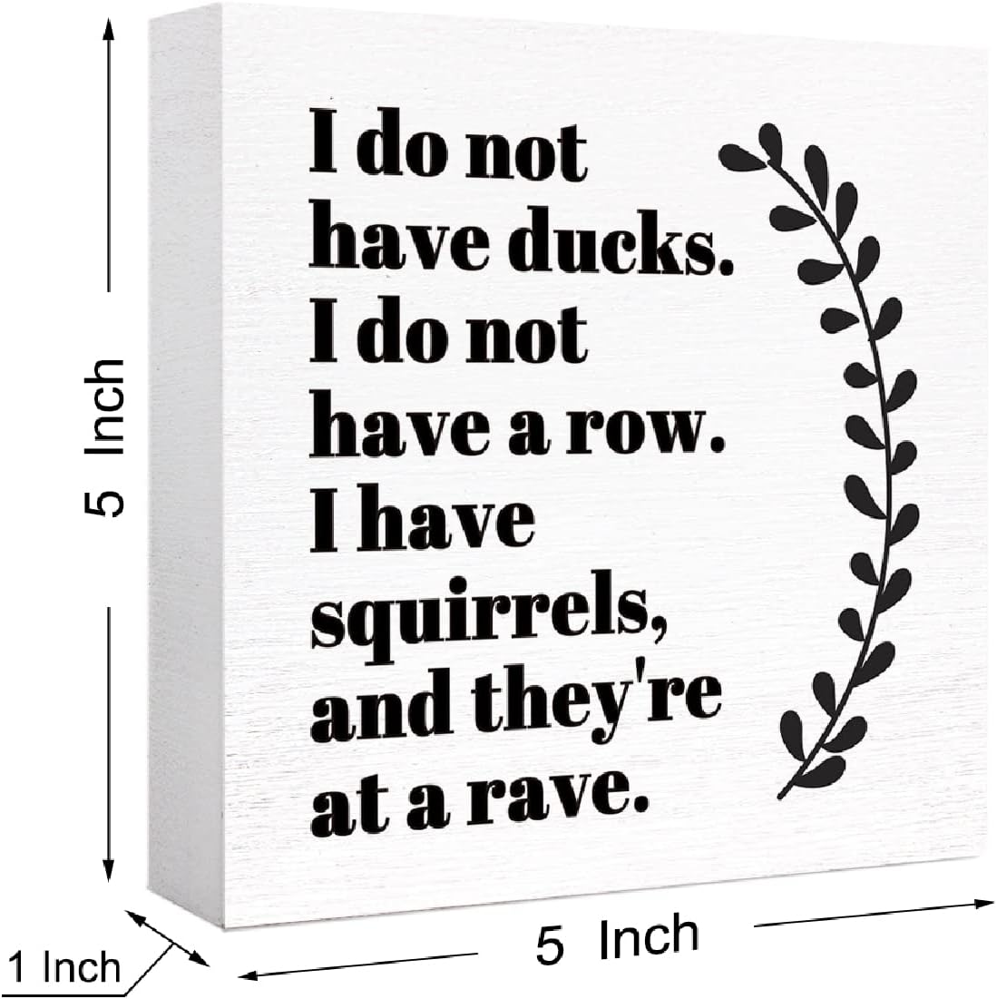 Wood Box Sign L514