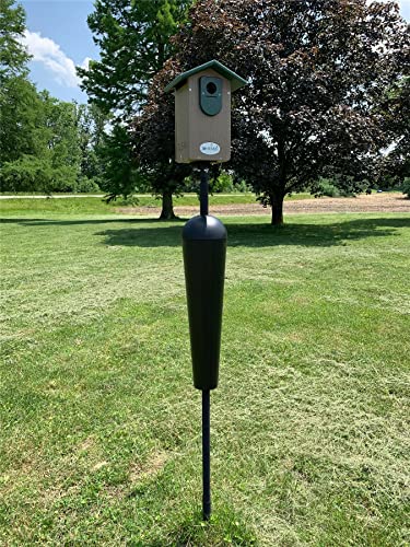 Bird Feeder Mounting Pole with Baffle D1869