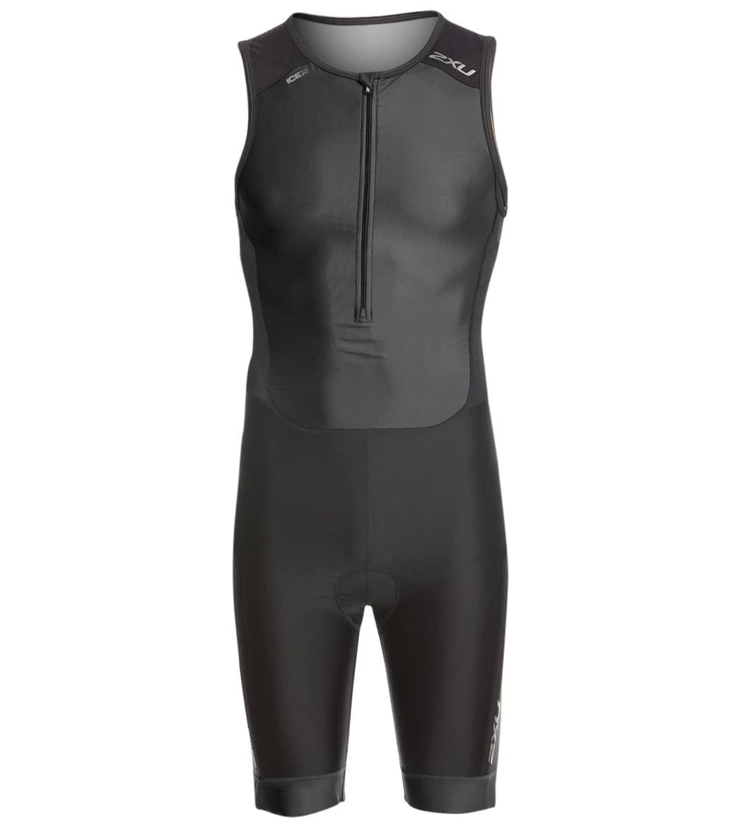 Black Front Zip Trisuit A278