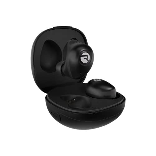 Black Bluetooth 5.3 True Wireless Earbuds with Built in Mic Q6828