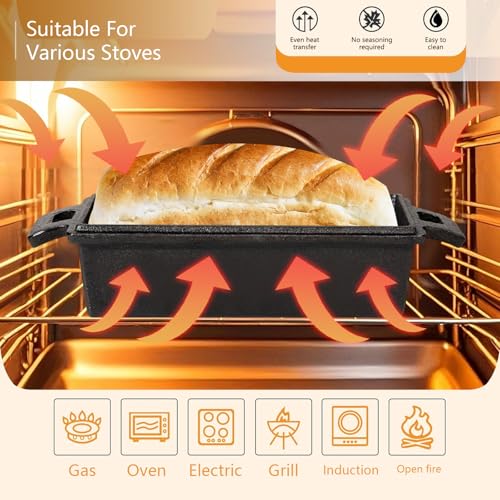 Cast Iron Loaf Pan with Lid S47723