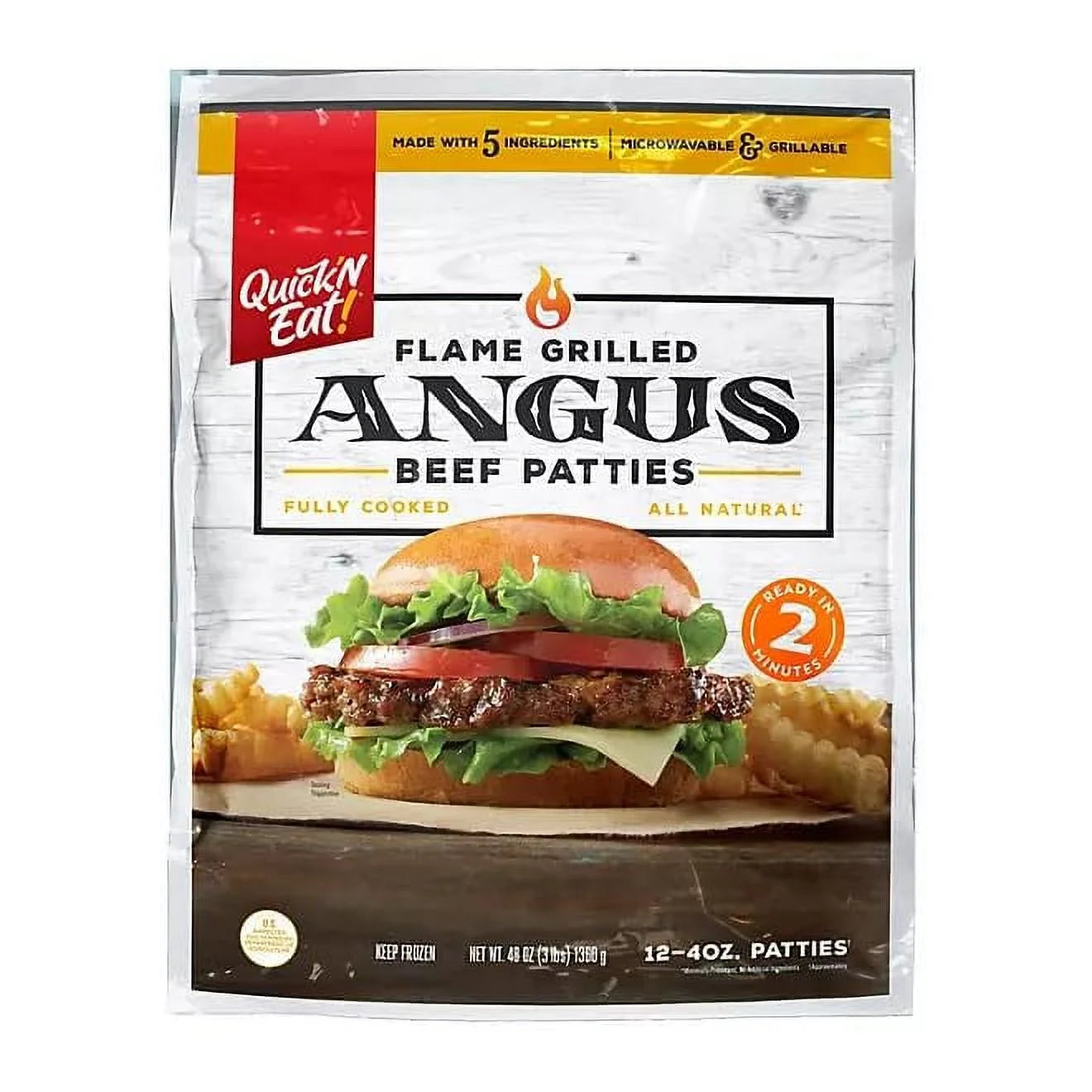 12 ct Fully Cooked Burgers E6542