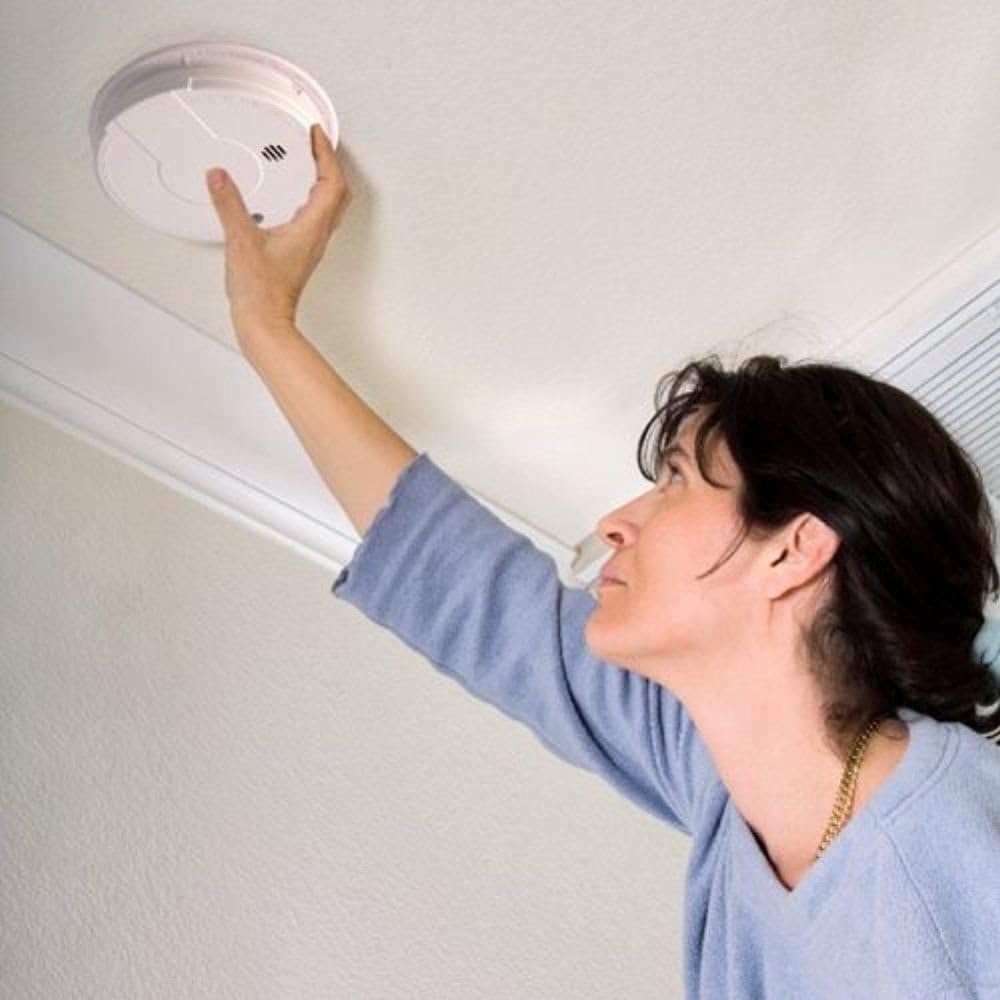120V AC Wire-In Smoke Alarm with Battery Backup L812
