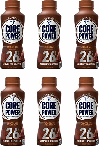 Chocolate High Protein Milk Shake, 14 fl oz, 42 gm, Pack of 6 Bottles B20652