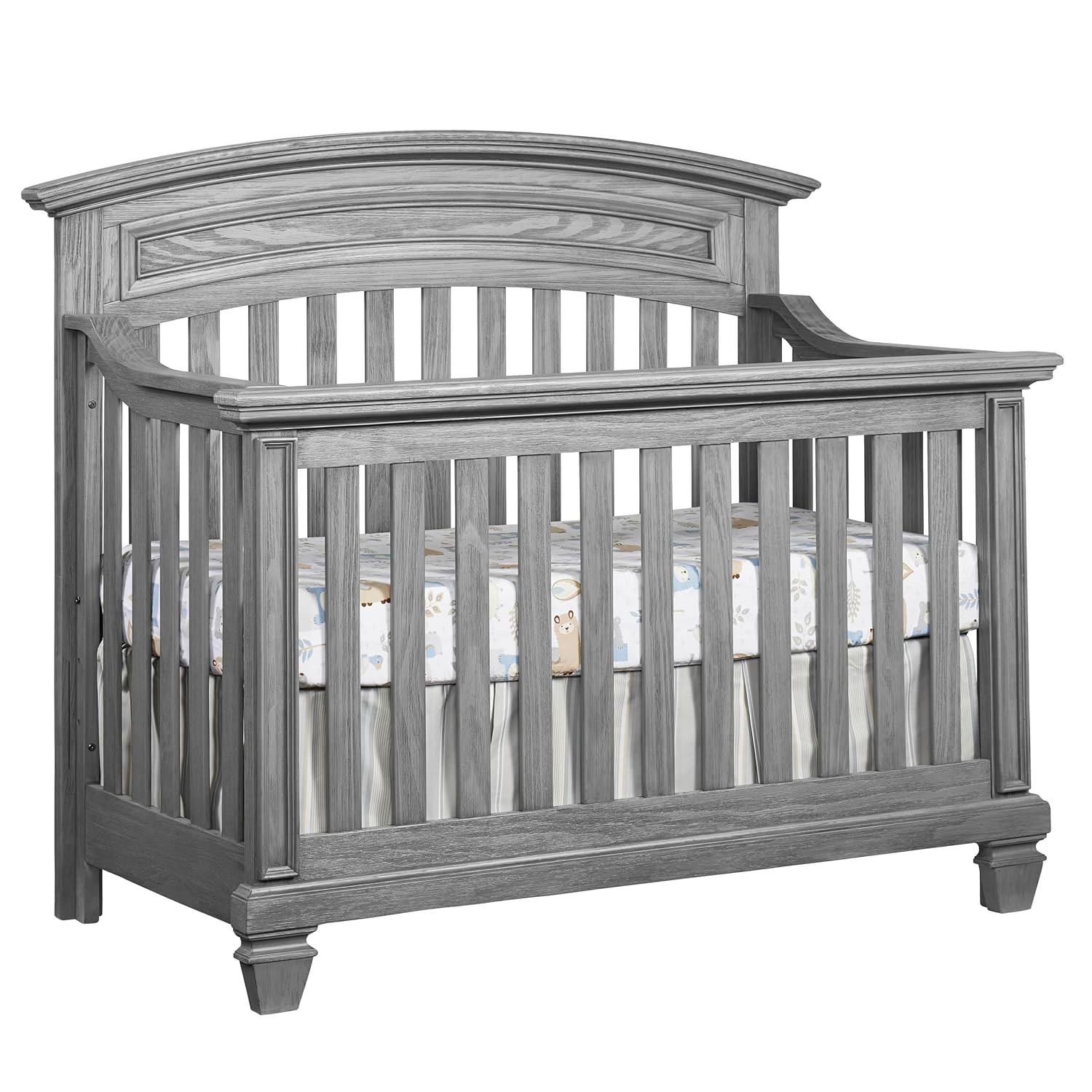 Brushed Gray 4 in 1 Convertible Crib Z193937
