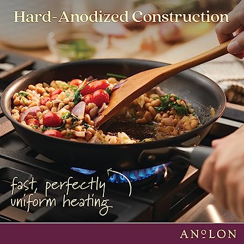 4 Quart Hard Anodized Nonstick Square Fry Pan with Helper Handle K7156