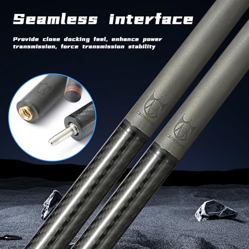 Carbon Fiber Break Pool Cue Stick 20OZ Weight 13mm Tip 58" D1996