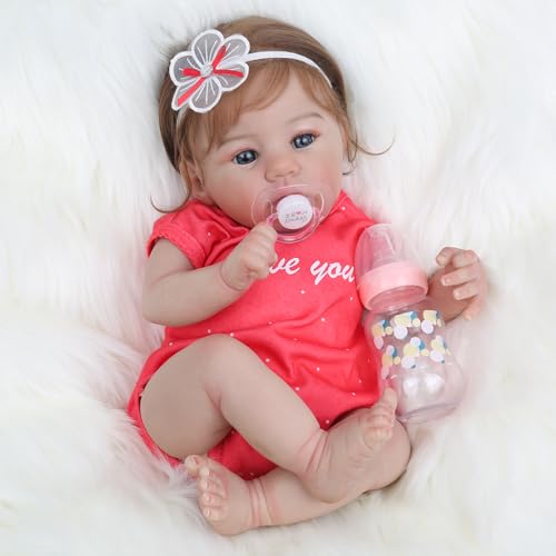18 Inch Lifelike Reborn Baby Doll with Soft Weighted Body G75527