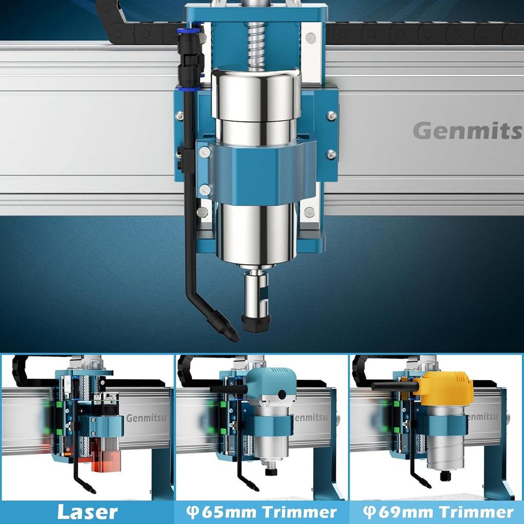 CNC Router Machine with 4th Axis Rotary Module Kit D177