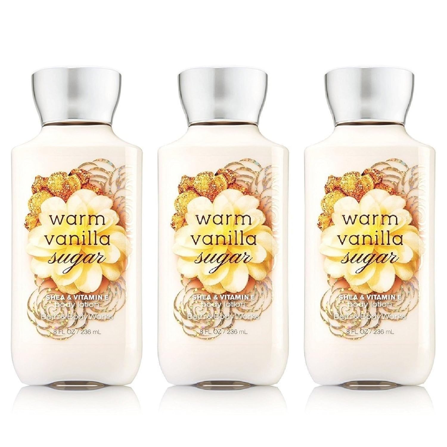 WARM VANILLA SUGAR Body Lotion 8 FL OZ (3 Pack) C5181