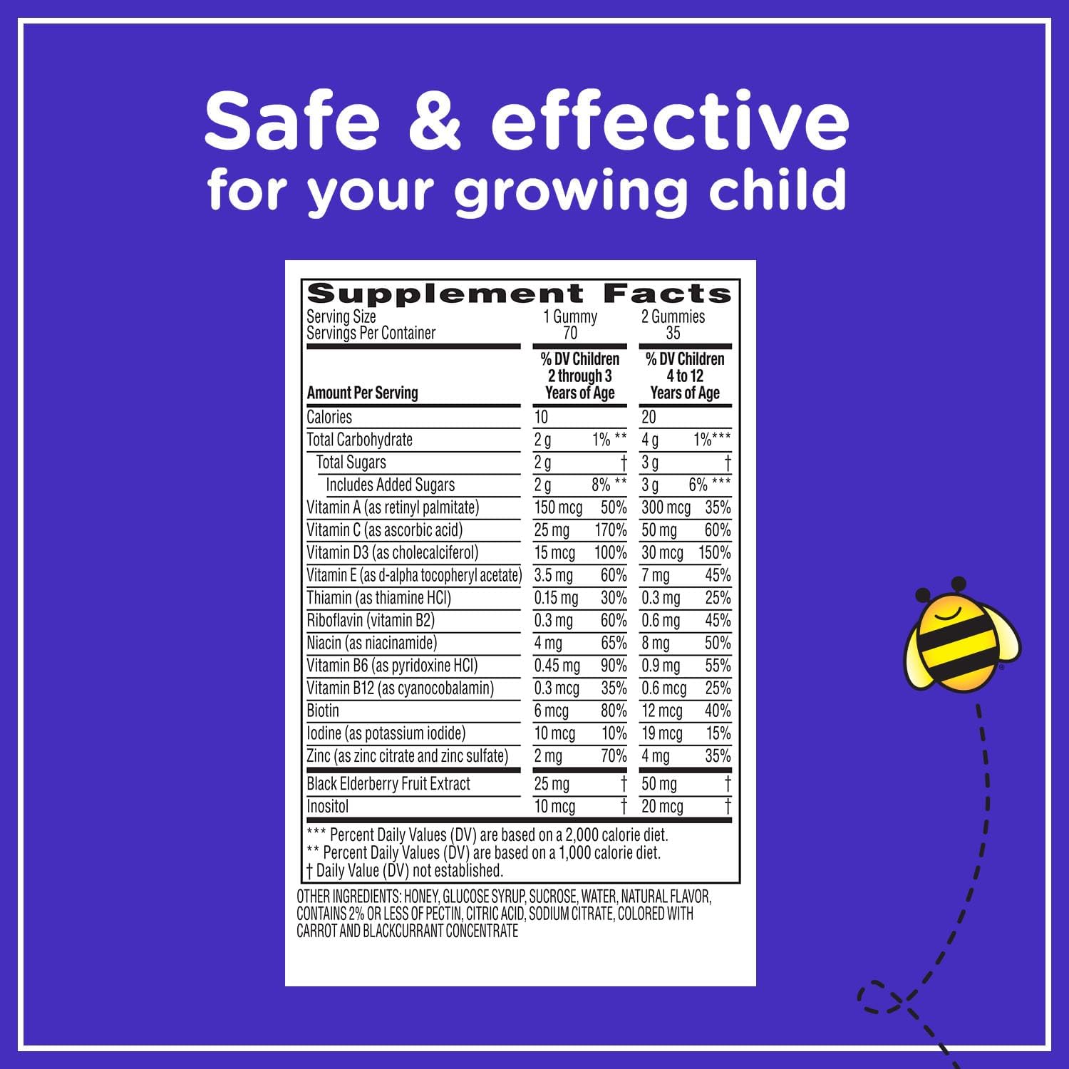 70 Count Kids Multivitamin Gummies A337895
