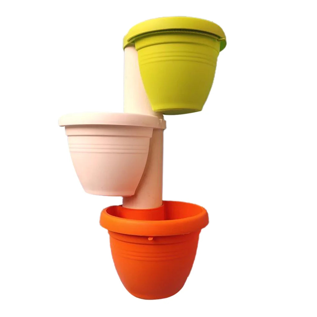 3 Pcs Drain Pipe Pot Flower Pots Hanging Basket D57139