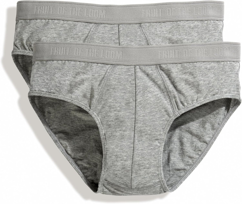 Mens Classic Sport Briefs (Pack of 2) (White) D561
