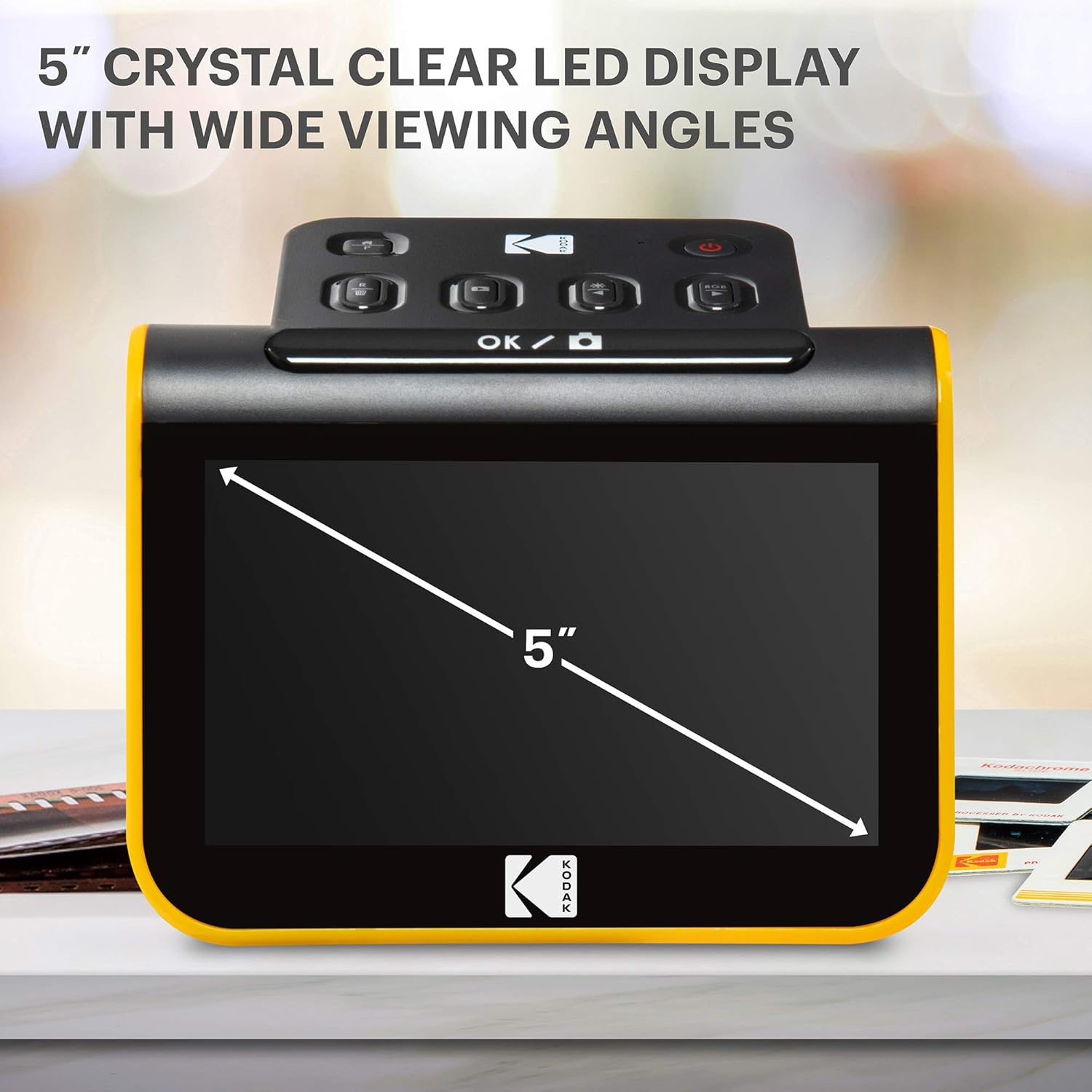 Film and Slide Scanner with 5" LCD Screen, 22MP JPEG L9457