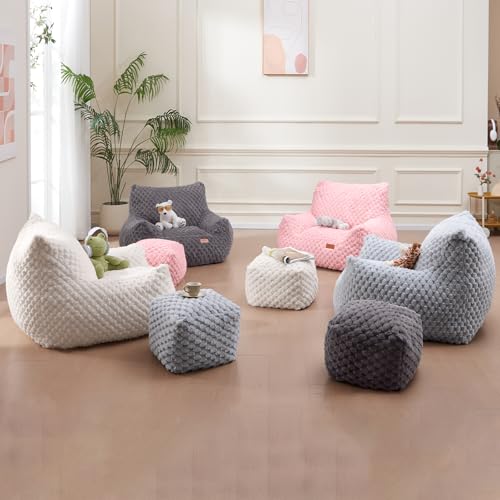 Giant Bean Bag Sofa Chair with Foot Rest N57866