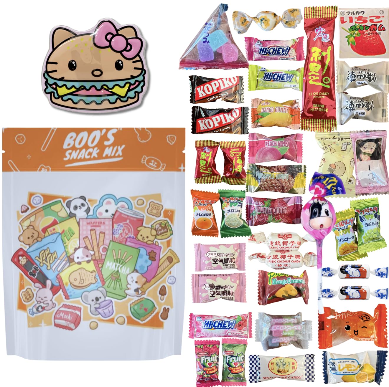 40pc Asian Mystery Candy Mix with Tin I267639