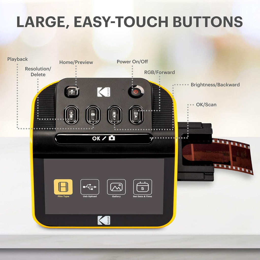 Film and Slide Scanner with 5" LCD Screen, 22MP JPEG L9457
