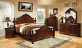 Brown Cherry Solid Wood Queen Bedroom Set 6pcs X94373