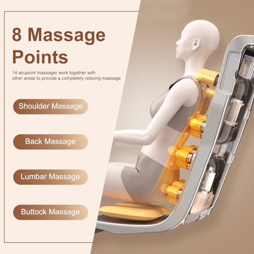 Black Shiatsu Massage Chair with Zero Gravity O94005