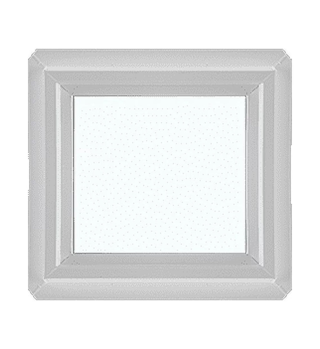 16" x 16" Double Pane Non-Opening Tempered Low-E Glass White Vinyl Window N168247