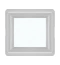 16" x 16" Double Pane Non-Opening Tempered Low-E Glass White Vinyl Window N168247