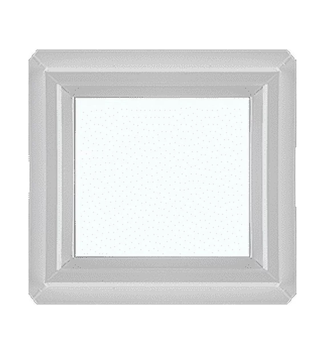16" x 16" Double Pane Non-Opening Tempered Low-E Glass White Vinyl Window N168247