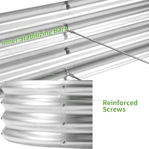Galvanized Raised Garden Bed Kit X6635