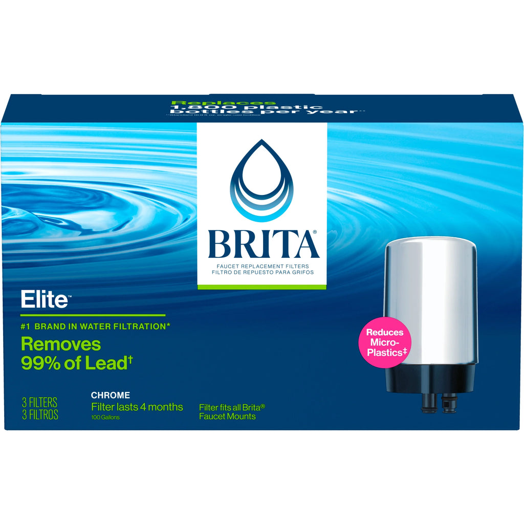 Chrome Faucet Mount Replacement Filter, 3 Count M153