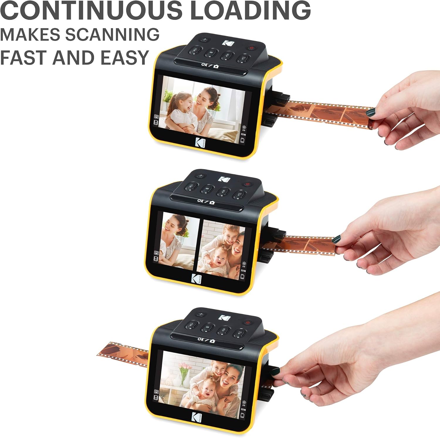 Film and Slide Scanner with 5" LCD Screen, 22MP JPEG L9457